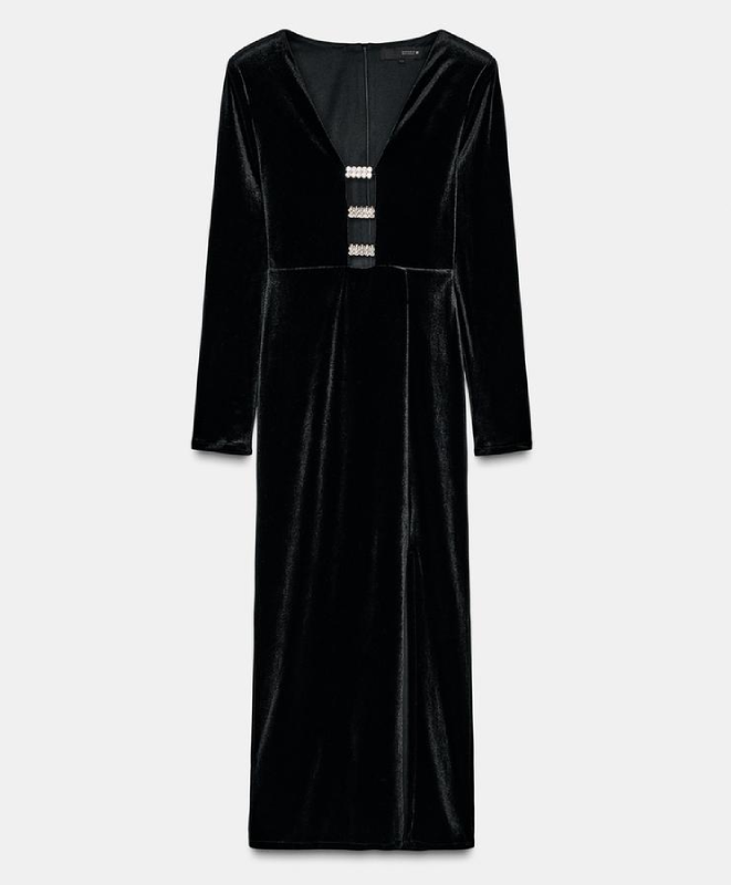 Robe Mi-Longue en Velours