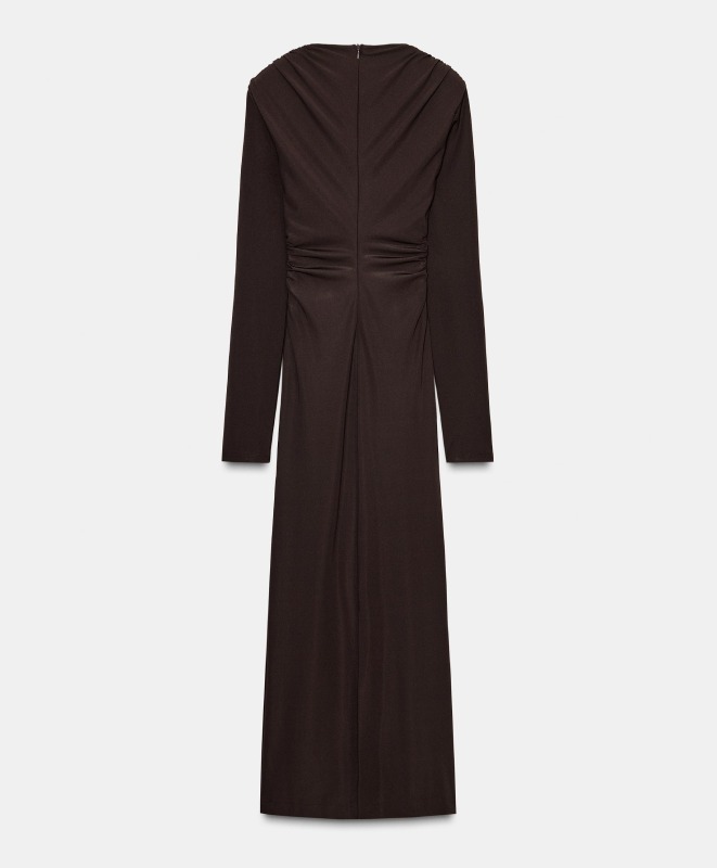 Robe Mi-Longue Drapée